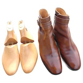JM Weston-jm weston jodhpur boots 9D 43 shoe trees-Light brown