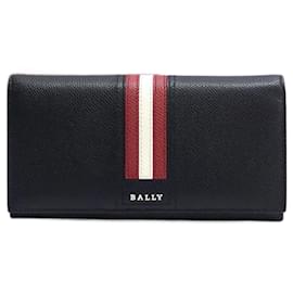 Bally-Bally Talilo Bi-fold Wallet-Black,White,Red
