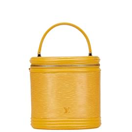 Louis Vuitton-Louis Vuitton Epi Cannes Handbag Vanity Bag-Yellow
