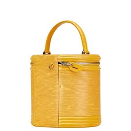 Louis Vuitton-Louis Vuitton Epi Cannes Handbag Vanity Bag-Yellow