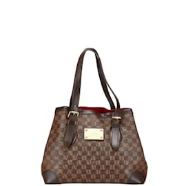 Louis Vuitton-Louis Vuitton Damier Hampstead MM Handbag Tote Bag-Brown