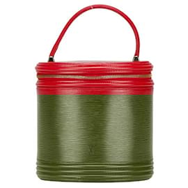 Louis Vuitton-Louis Vuitton Epi Cannes Handbag Vanity Bag-Red