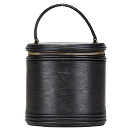 Louis Vuitton-Louis Vuitton Epi Cannes Handbag Vanity Bag-Black