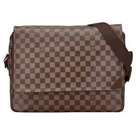 Louis Vuitton-Louis Vuitton Damier Shelton GM Shoulder Bag-Brown