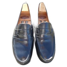 mocassin jm weston box noir vintage année 1980 7/5D    42 Noir