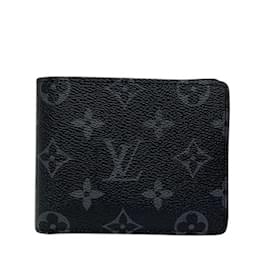 Louis Vuitton-Louis Vuitton Monogram Eclipse Bi-fold Wallet-Brown,Black,Monogram