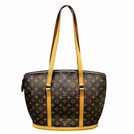 Louis Vuitton-Louis Vuitton Monogram Babylon Tote Bag-Brown,Monogram