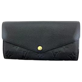 Louis Vuitton-Louis Vuitton Monogram Empreinte Long Wallet-Black