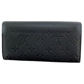 Louis Vuitton-Louis Vuitton Monogram Empreinte Long Wallet-Black