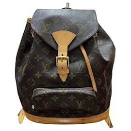 Louis Vuitton-Louis Vuitton Monogram Montsouris MM Backpack-Brown,Monogram