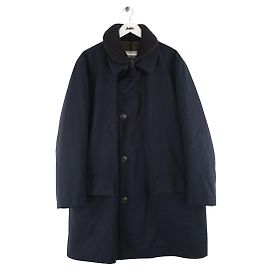 Moncler Cappotto di lana blu Blu