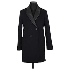 Maje-Wool coat-Black