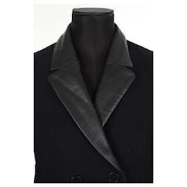 Maje-Wool coat-Black