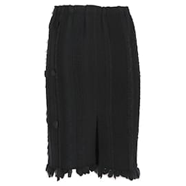 Gucci-Gucci Black Knitted Skirt - 2000s-Black