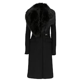 Gucci-Gucci Black Wool Coat - 2000s-Black