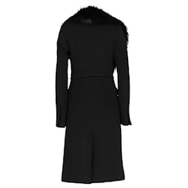 Gucci-Gucci Black Wool Coat - 2000s-Black
