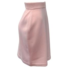 Chanel-Chanel Pink Cashmere Pencil Skirt-Pink