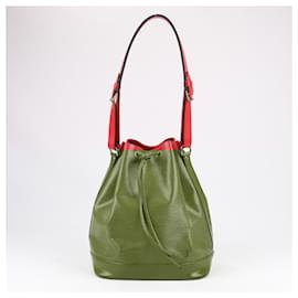 Louis Vuitton-LOUIS VUITTON Epi Leather Noe Shoulder Bag in Red-Red