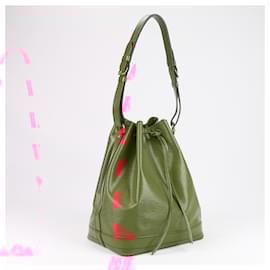 Louis Vuitton-LOUIS VUITTON Epi Leather Noe Shoulder Bag in Red-Red