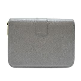 Yves Saint Laurent-Yves Saint Laurent Compact Bi-fold Wallet-Brown