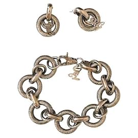 Dolce & Gabbana-Stunning DOLCE & GABBANA jewelry set steel marine chain silver-Silvery
