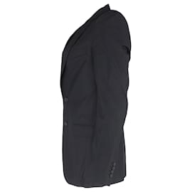 Dolce & Gabbana-Dolce & Gabbana Single-Breasted Blazer in Black Wool-Black