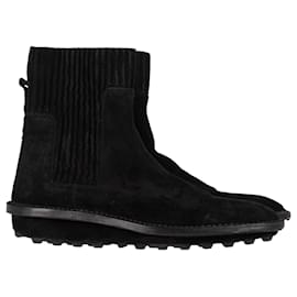 Balenciaga-Balenciaga Chelsea Boots in Black Suede-Black