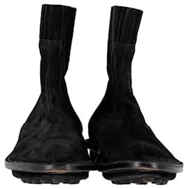 Balenciaga-Balenciaga Chelsea Boots in Black Suede-Black