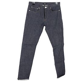 Apc Jeans rectos A.P.C. en denim de algodón azul oscuro Azul