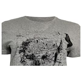 Alexander Mcqueen- Alexander Mcqueen Skull Print T-Shirt in Grey Cotton-Grey