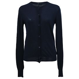 Joseph Knopf-Cardigan aus marineblauer Kaschmirwolle Blau Marineblau