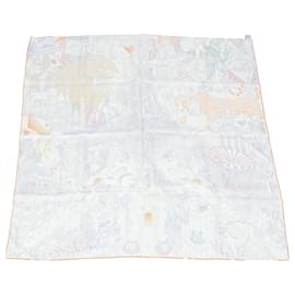 Hermès-Hermes Animapolis 90cm Scarf in Multicolor Silk-Multiple colors