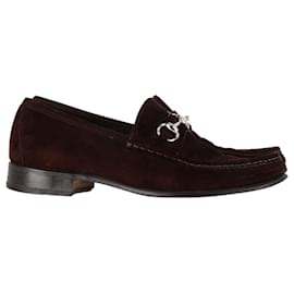 Gucci-Gucci Horsebit Loafers in Brown Suede-Brown