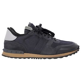 Valentino Garavani Rockrunner Sneakers in Marineblau aus Mischmaterial Blau Marineblau