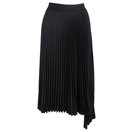 Joseph plissierter Midi-Rock aus schwarzem Polyester Schwarz