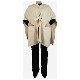 Autre Marque-Bamford Cream cashmere poncho - size One Size-Cream