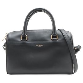 Saint Laurent Black Paris Baby 2way Duffle bag Black