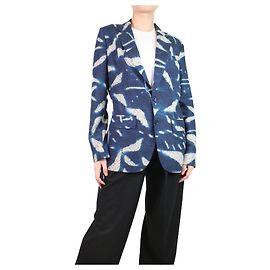 Ralph Lauren Blaues Batik-Blazer - Größe UK 10 Blau