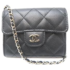 Chanel-Chanel Matelasse Timeless Classic Chain Clutch-Black
