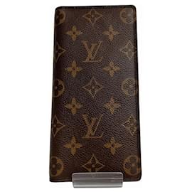 Louis Vuitton-Louis Vuitton Monogram Portefeuille Brazza Long Wallet-Brown