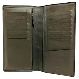 Louis Vuitton-Louis Vuitton Monogram Portefeuille Brazza Long Wallet-Black