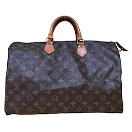 Louis Vuitton-Louis Vuitton Monogram Speedy 40 Handbag-Brown