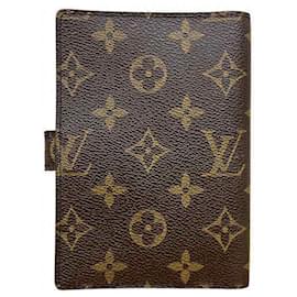 Louis Vuitton-Louis Vuitton Monogram Agenda PM-Brown