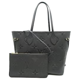 Louis Vuitton-Louis Vuitton Neverfull MM Tote Bag-Black