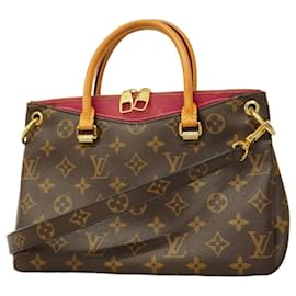 Louis Vuitton-Louis Vuitton Monogram Pallas BB Handbag-Brown,Pink