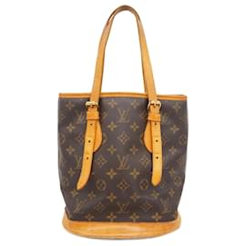Louis Vuitton-Louis Vuitton Monogram Bucket PM Tote Bag-Brown
