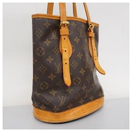 Louis Vuitton-Louis Vuitton Monogram Bucket PM Tote Bag-Brown