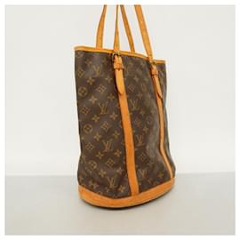 Louis Vuitton-Louis Vuitton Monogram Bucket GM Tote Bag-Brown