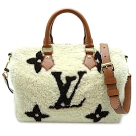 Louis Vuitton-Louis Vuitton Speedy Bandouliere 25 Handbag-Brown,White