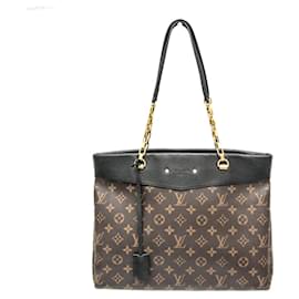 Louis Vuitton-Louis Vuitton Monogram Pallas Shopper M51198 Shoulder Bag-Brown,Black